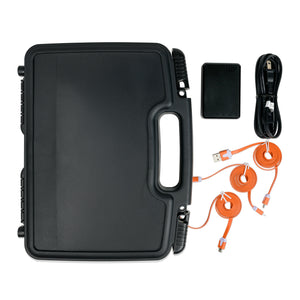 Case + Charger for 10-Pack of Voyager 2 and Weather